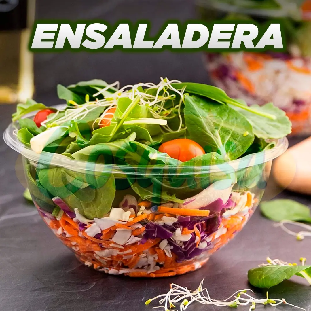 Ensaladera de 32 onzas transparentes