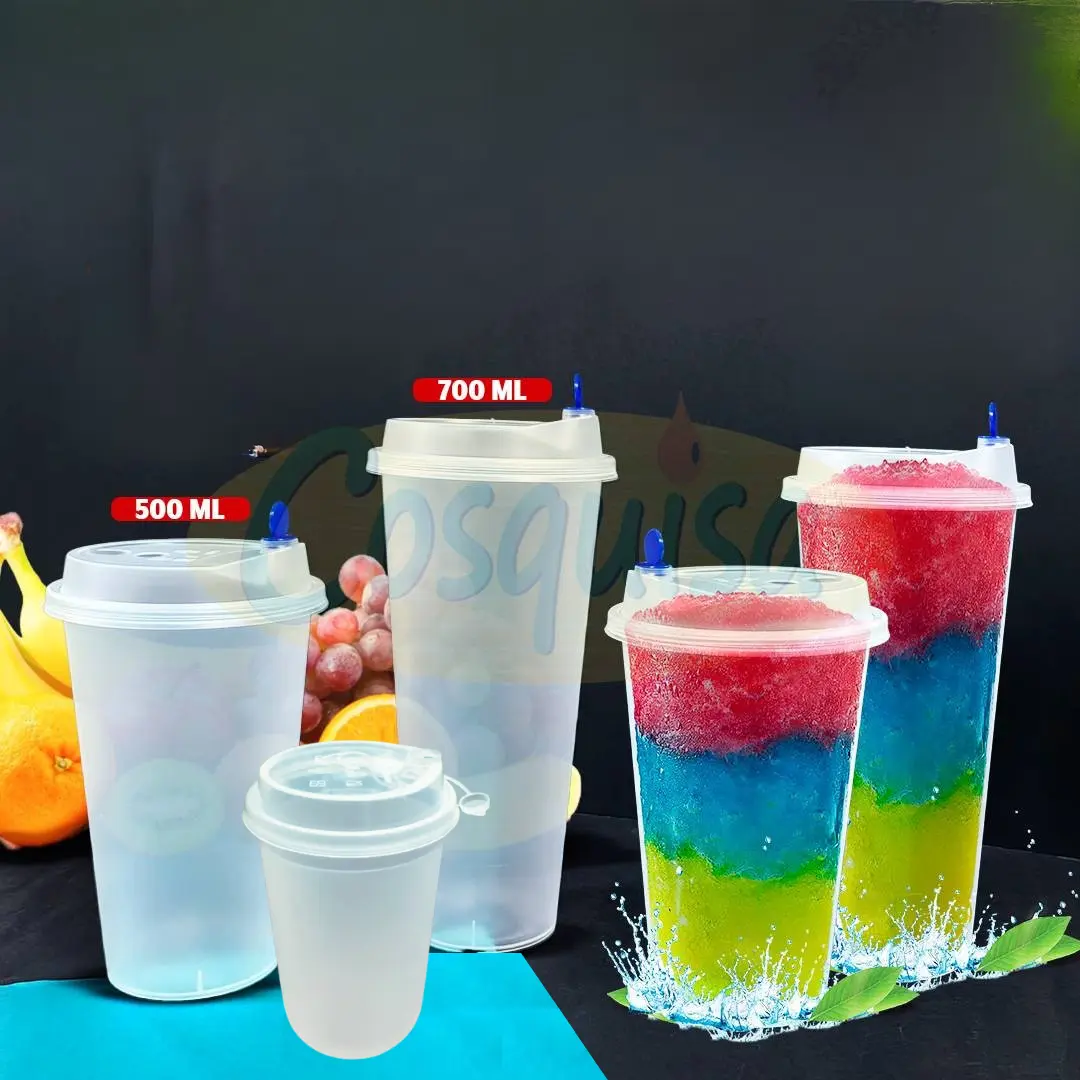Vasos delux con tapadera