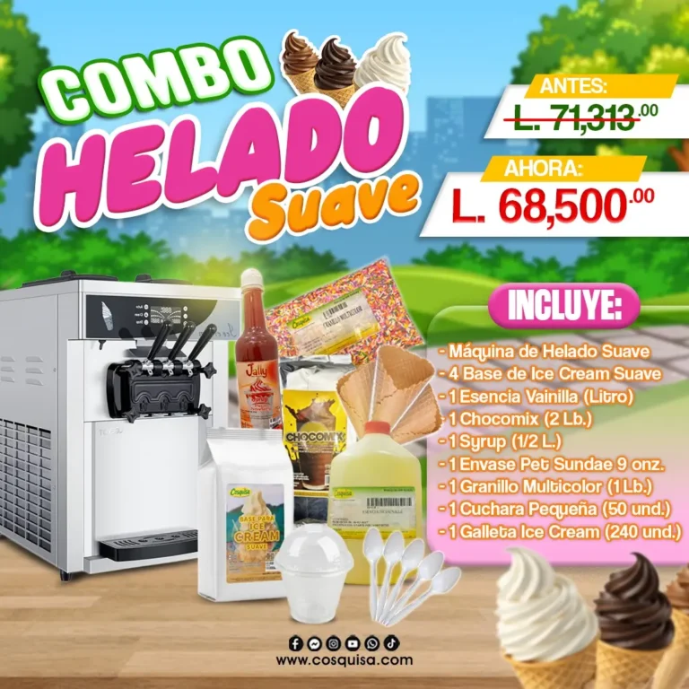 Combo para elaborar Helado Suave