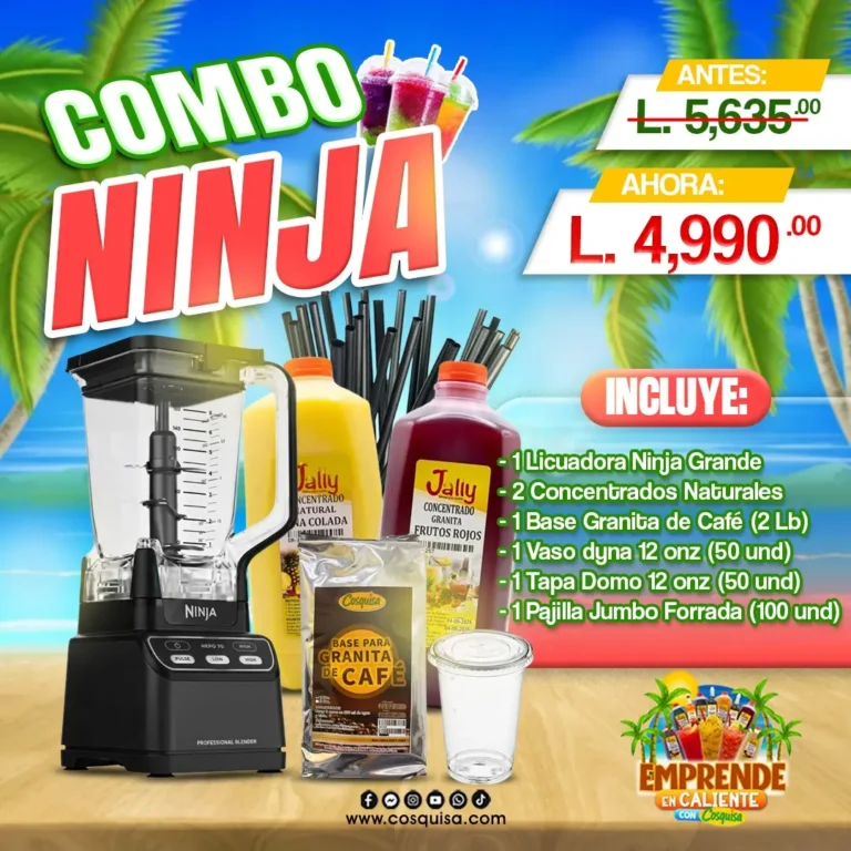 Elabora deliciosas granitas con nuestro combo ninja.